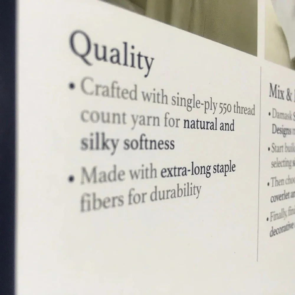 new BLACK Charter Club 550 TC Supima Cotton CAL KING Sheet Set fits 18